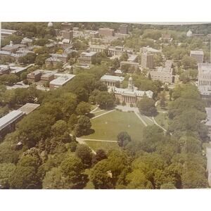 VTG 1979 Penn State Campus with Old Main Aerial Photo, Color. 8"x10"